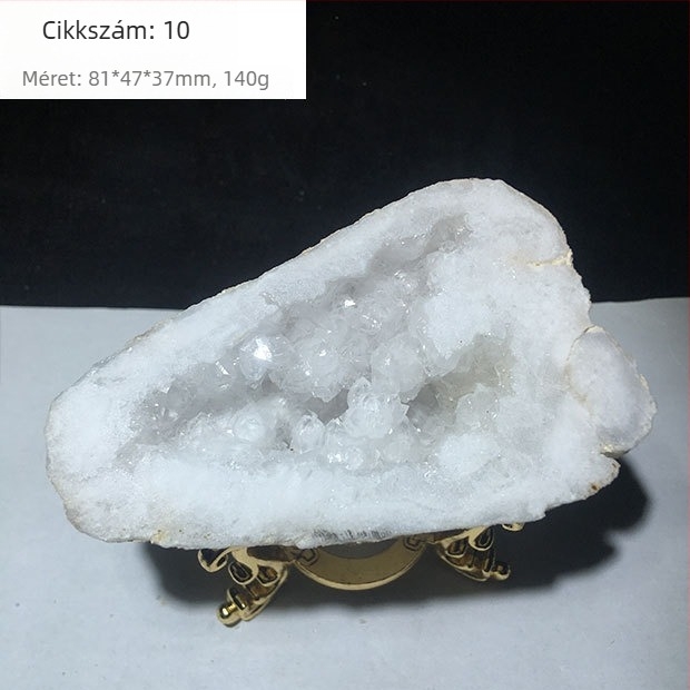 Karkötő a bőség kosara motívummal és pénz erszény motívummal, demagnetizált kristály, nyers kő, asztali dekoráció