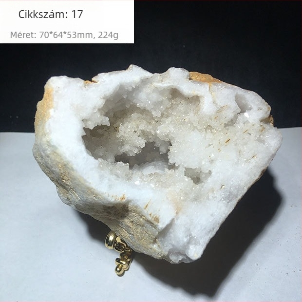 Karkötő a bőség kosara motívummal és pénz erszény motívummal, demagnetizált kristály, nyers kő, asztali dekoráció