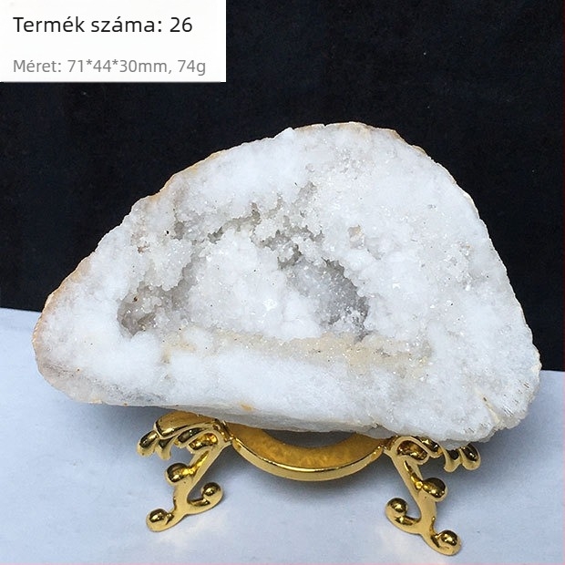 Karkötő a bőség kosara motívummal és pénz erszény motívummal, demagnetizált kristály, nyers kő, asztali dekoráció