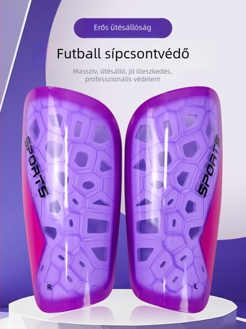 Beépíthető sípcsontvédők (típus beillesztés) vastagított ütésvédő párnával, PU anyagból, alkalmas futballra, kosárlabdára és röplabdára, testreszabás elérhető