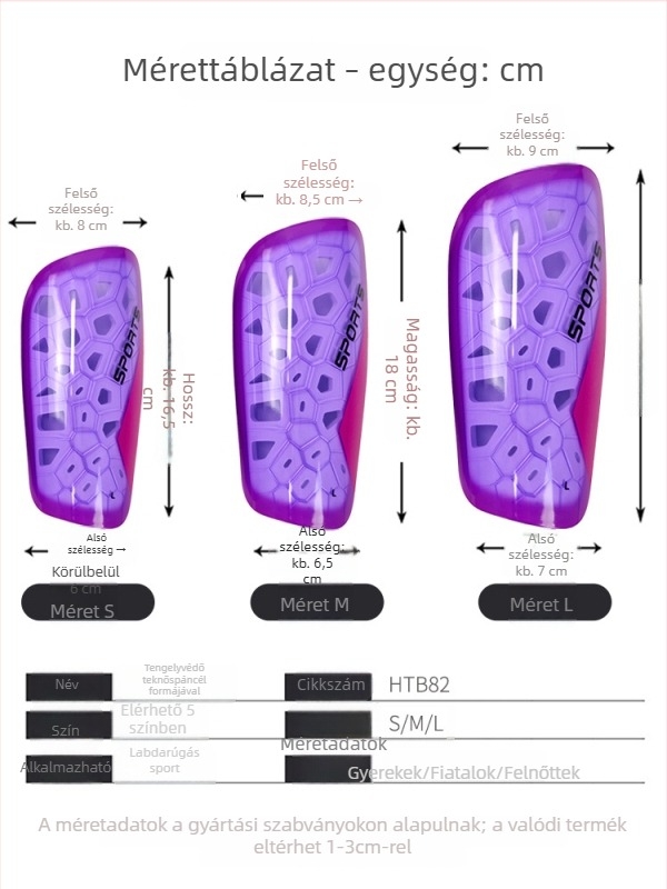 Beépíthető sípcsontvédők (típus beillesztés) vastagított ütésvédő párnával, PU anyagból, alkalmas futballra, kosárlabdára és röplabdára, testreszabás elérhető