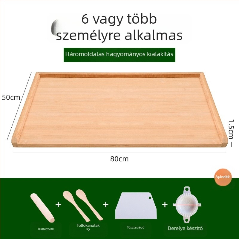 Antibakteriális bambusz vágódeszka, penészálló konyhai eszköz