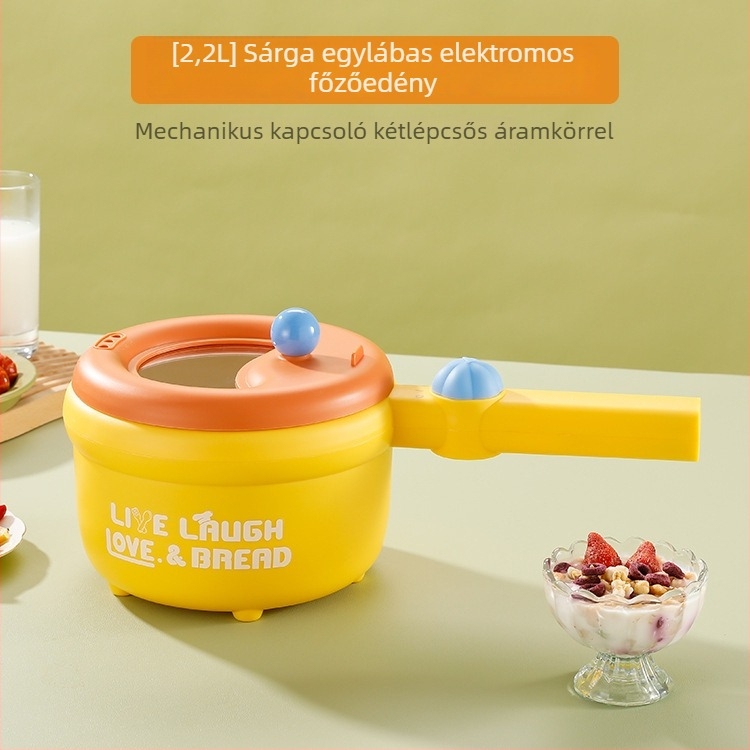 Elektronikus multifunkcionális főzőedény kerámia belső edénnyel, mikroprocesszoros vezérlés, szigetelés és időzítés, kétszintes kialakítás