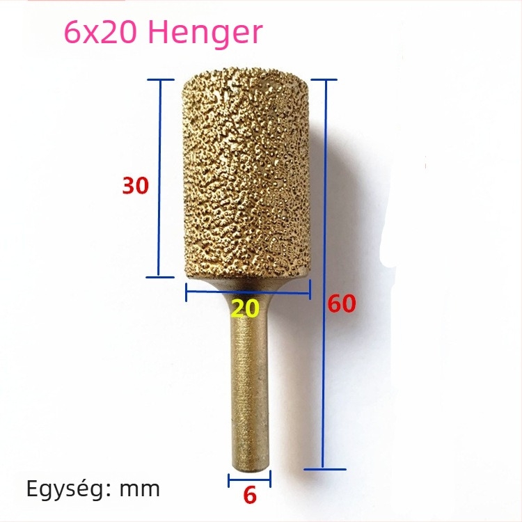 Kézi fúróhoz való gyémántos vasöntvény csiszolófej – vasöntvényhez, kőhöz és kerámiához, testreszabható
