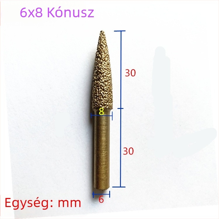 Kézi fúróhoz való gyémántos vasöntvény csiszolófej – vasöntvényhez, kőhöz és kerámiához, testreszabható