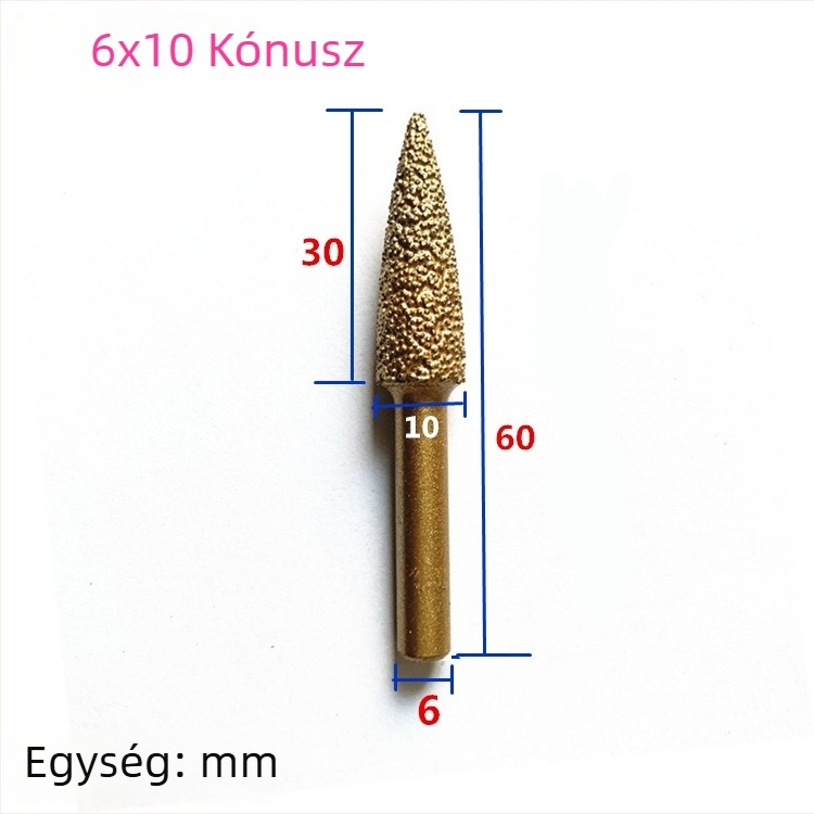 Kézi fúróhoz való gyémántos vasöntvény csiszolófej – vasöntvényhez, kőhöz és kerámiához, testreszabható