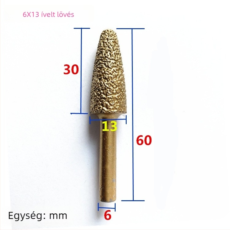 Kézi fúróhoz való gyémántos vasöntvény csiszolófej – vasöntvényhez, kőhöz és kerámiához, testreszabható