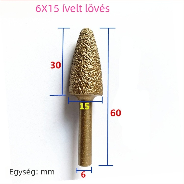 Kézi fúróhoz való gyémántos vasöntvény csiszolófej – vasöntvényhez, kőhöz és kerámiához, testreszabható