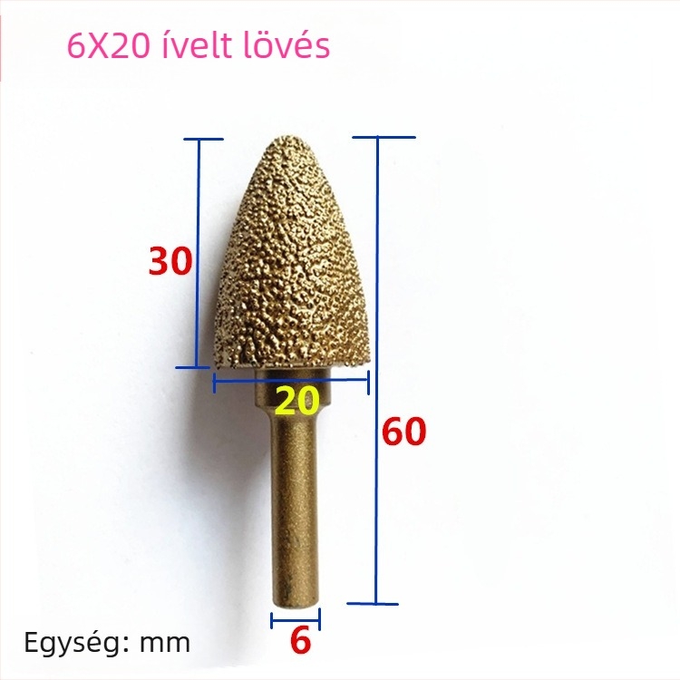 Kézi fúróhoz való gyémántos vasöntvény csiszolófej – vasöntvényhez, kőhöz és kerámiához, testreszabható