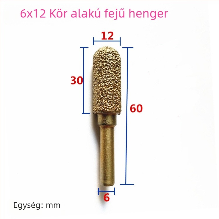 Kézi fúróhoz való gyémántos vasöntvény csiszolófej – vasöntvényhez, kőhöz és kerámiához, testreszabható