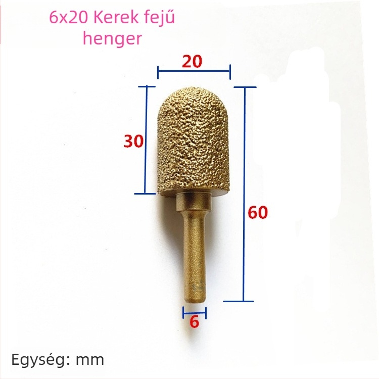 Kézi fúróhoz való gyémántos vasöntvény csiszolófej – vasöntvényhez, kőhöz és kerámiához, testreszabható