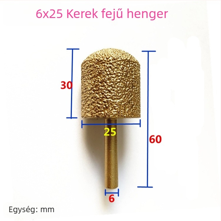 Kézi fúróhoz való gyémántos vasöntvény csiszolófej – vasöntvényhez, kőhöz és kerámiához, testreszabható
