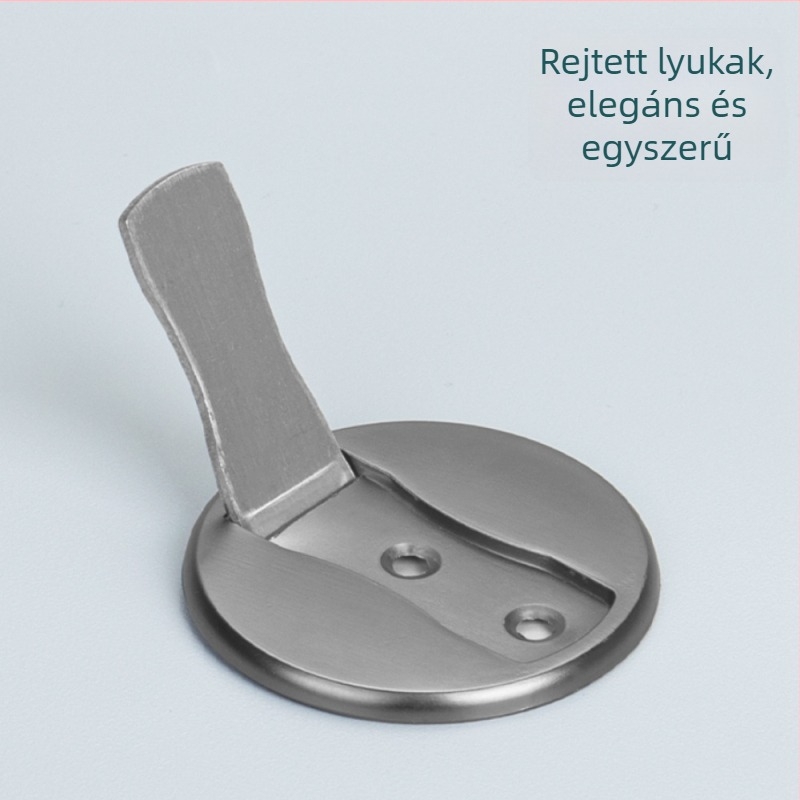 MC-849 Padlóra szerelt ajtóstopper, cink ötvözet, felület: polírozott/elektroplatált, padlóra szerelés, modern minimalista stílus