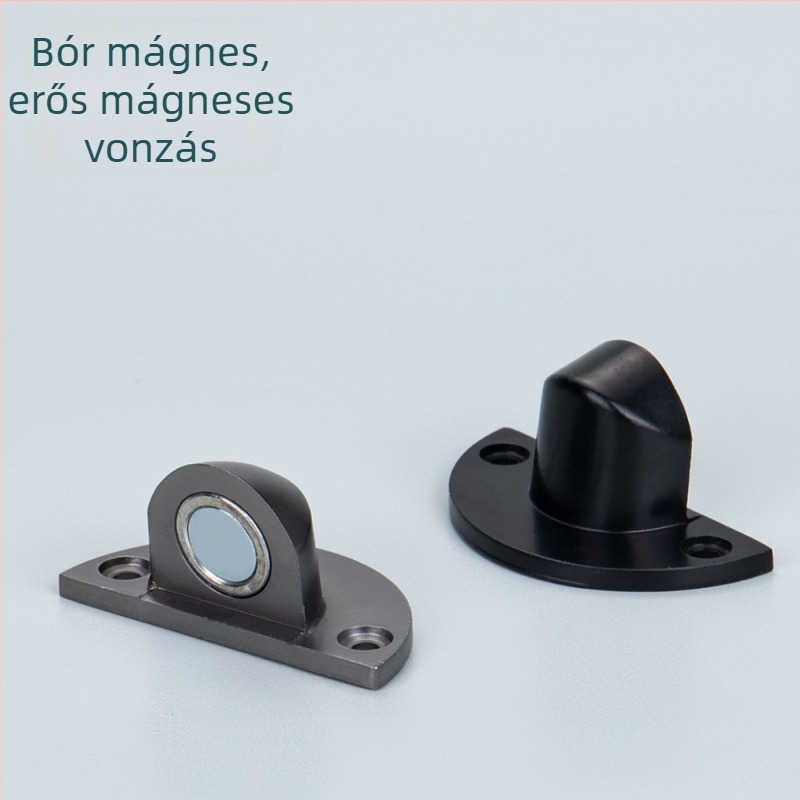 MC-849 Padlóra szerelt ajtóstopper, cink ötvözet, felület: polírozott/elektroplatált, padlóra szerelés, modern minimalista stílus