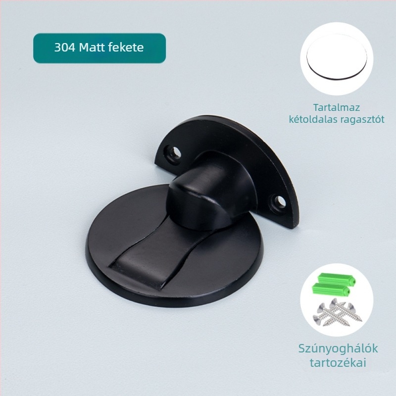 MC-849 Padlóra szerelt ajtóstopper, cink ötvözet, felület: polírozott/elektroplatált, padlóra szerelés, modern minimalista stílus