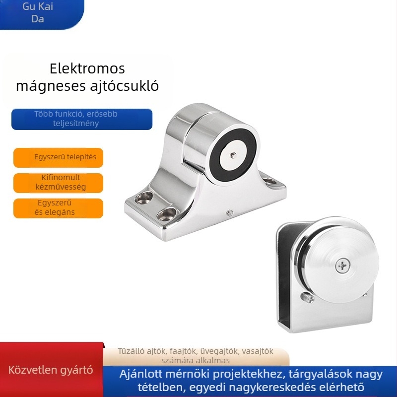 Elektromágneses ajtó-tartó, padlóra szerelhető, cink ötvözet, automata vezérlés, modern egyszerű stílus