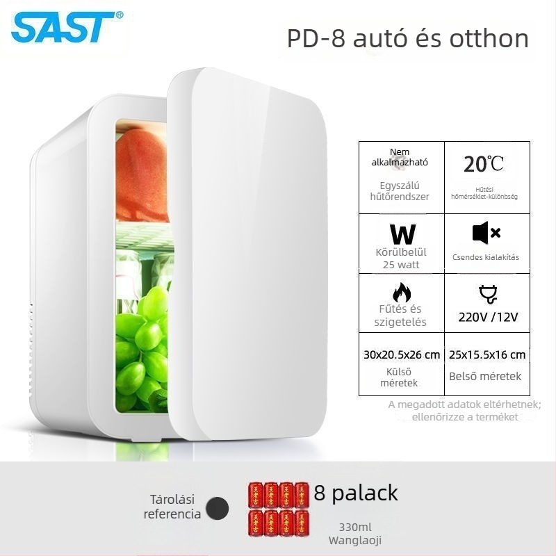 Kozmetikai mini hűtő félvezető hűtéssel, Gold Porcelain, 5 L, 48 W