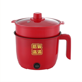 CW-1.8 elektromos főzőedény, belső rozsdamentes acél tartály, mechanikus gombos vezérlés, 2 rétegű kialakítás, 1.8 L kapacitás, beépített tisztítás funkció