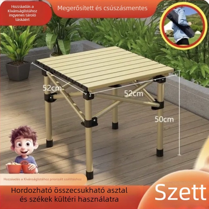 Kültéri összecsukható asztal és székek készlet — márka Qin qi, kategória: túlélési eszközök
