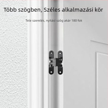 Keresztirányú rejtett ajtópánt (Zinc alloy cross concealed hinge; rozsdamentes acél; elektroplakálás; modern minimalist stílus)