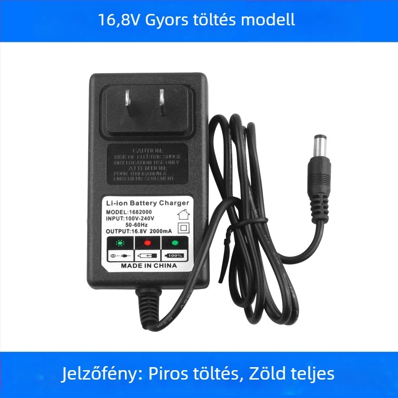 Kézi fúró, többfeszültségű 12–25V, előre-hátra forgás, nincs sebességszabályozás, 220V tartomány