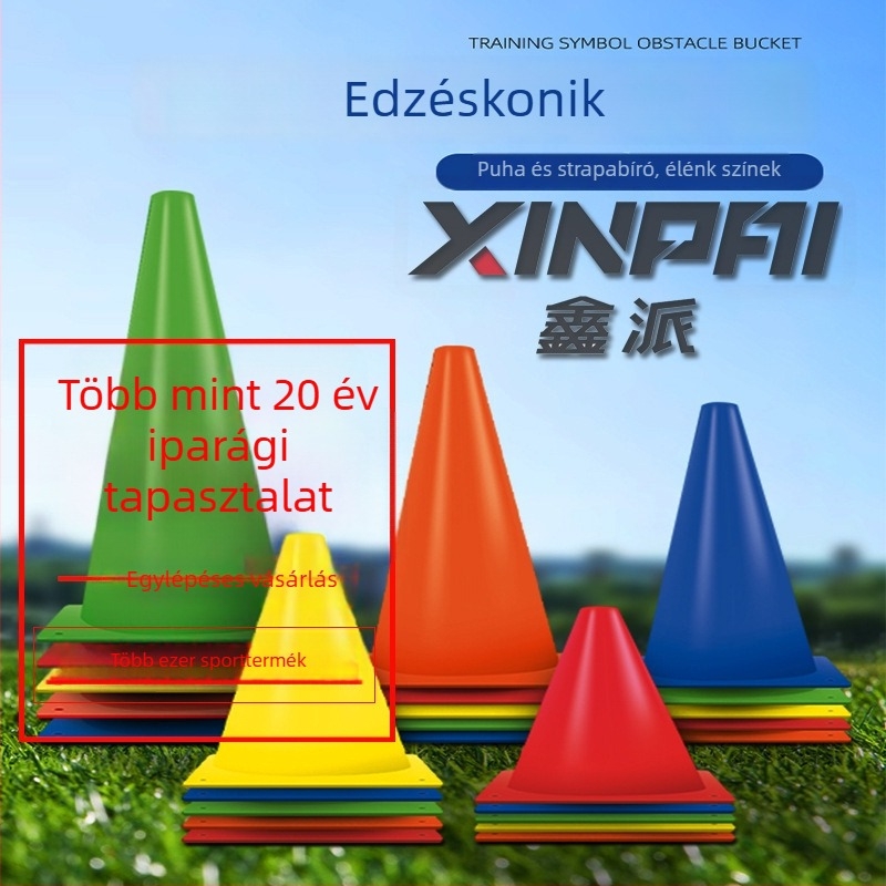 Futball-tréning felszerelés ABS anyaggal, Xinpai márka, konus alakú vödör akadályozó edzőeszköz, testreszabható feldolgozás