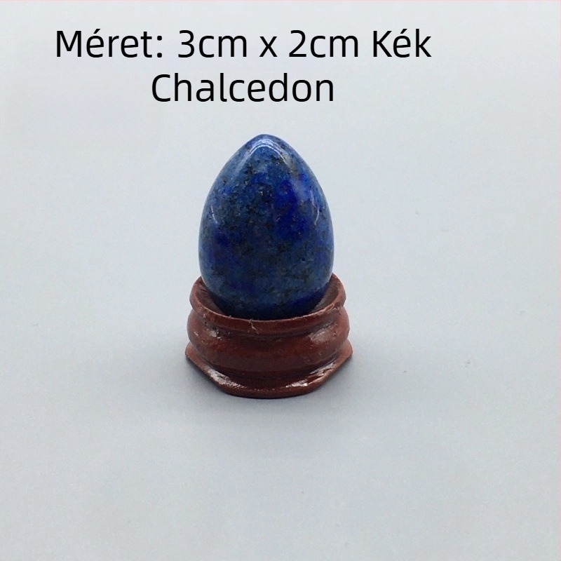 Természetes kristály tojás alakú tenyérkő dísztárgy, polírozott kristály, márka Ting Hong Jing Shi