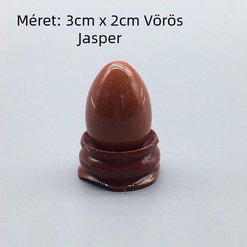 Természetes kristály tojás alakú tenyérkő dísztárgy, polírozott kristály, márka Ting Hong Jing Shi