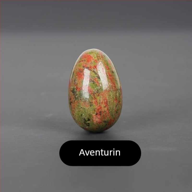 Természetes kristály tojás alakú tenyérkő dísztárgy, polírozott kristály, márka Ting Hong Jing Shi