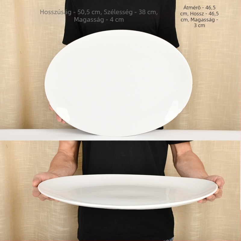 Téglalap alakú porcelán tál – Nordic stílus, egységes minta