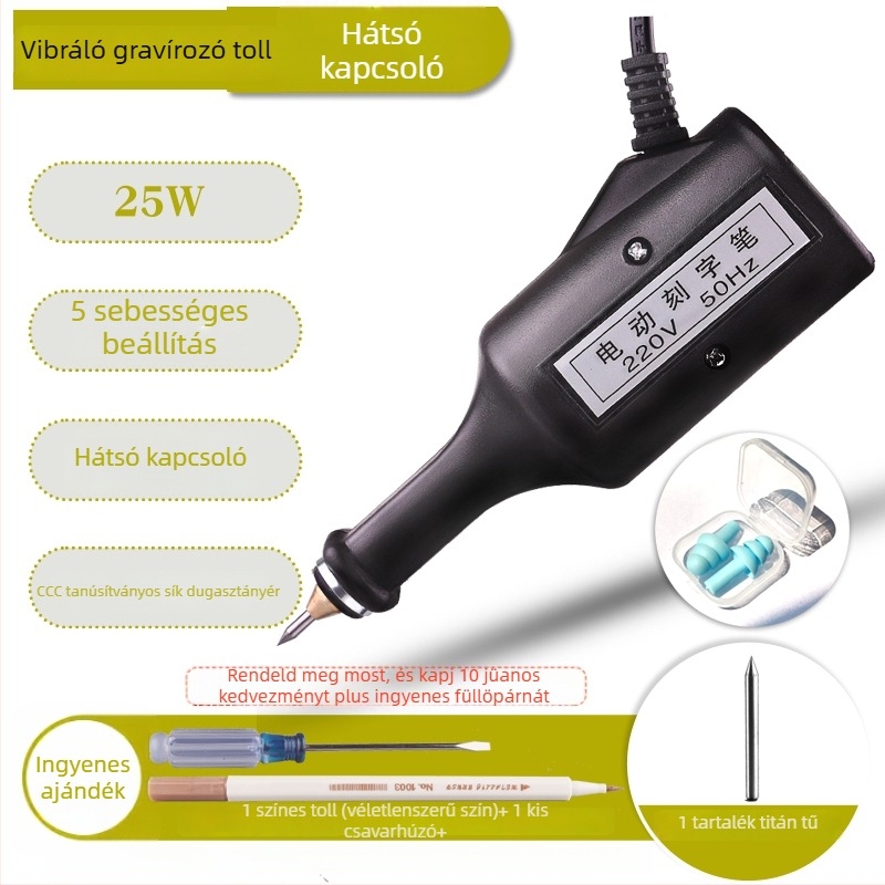 DIY Elektromos Gravíró Toll, Kompakt Jelölő Gravíró Toll, Elektromos Gravíró Toll, Jáde- és Fém Gravírozó Gép