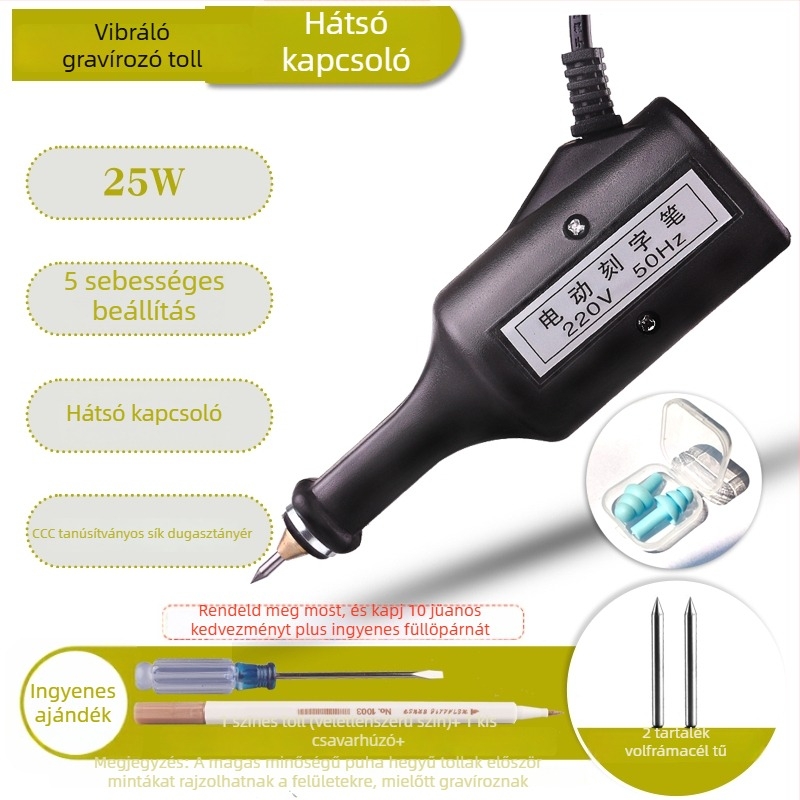DIY Elektromos Gravíró Toll, Kompakt Jelölő Gravíró Toll, Elektromos Gravíró Toll, Jáde- és Fém Gravírozó Gép
