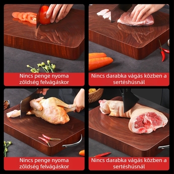 Vágódeszka tömörfából – háztartási használatra, antimildew, antibakteriális, import nélkül