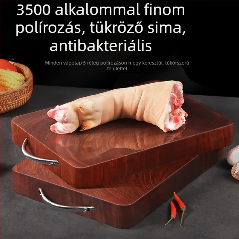 Vágódeszka tömörfából – háztartási használatra, antimildew, antibakteriális, import nélkül