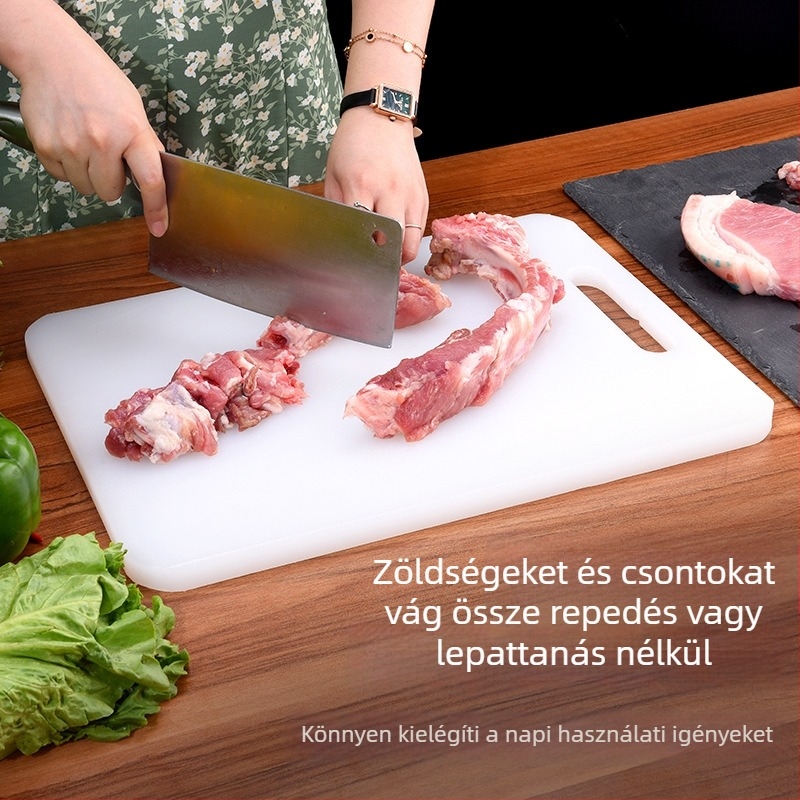 PE műanyag vágódeszka beépített fogantyúval – csúszásmentes, antibakteriális