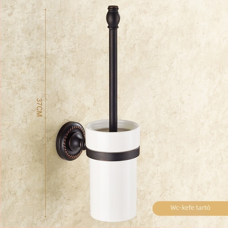 Réz törölközőtartó készlet, kefézett felülettel, csúszásmentes, perforált szerelés