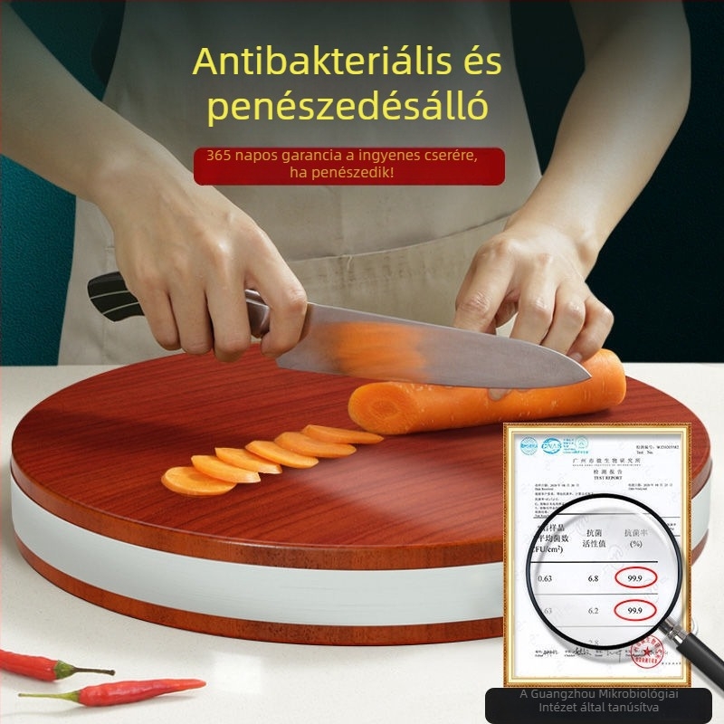 Kerek fa vágódeszka háztartási használatra – Hua Yong