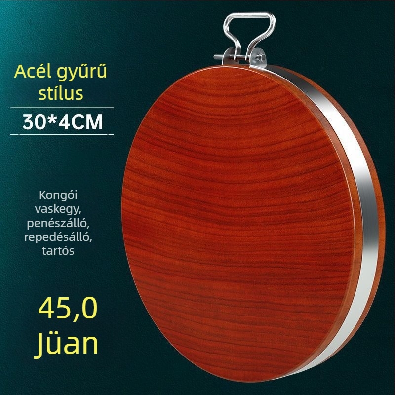 Kerek fa vágódeszka háztartási használatra – Hua Yong