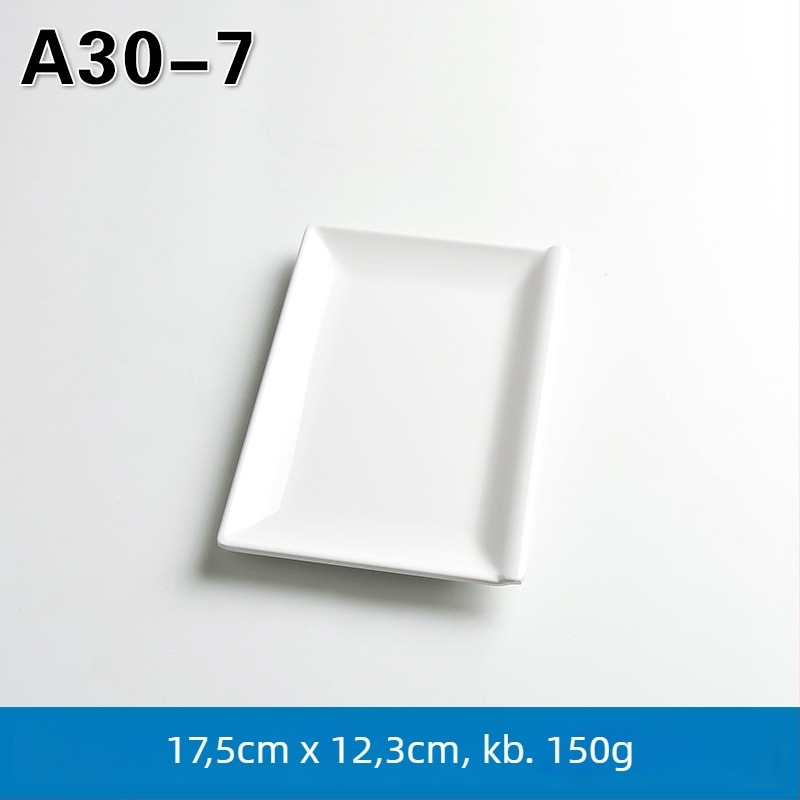 Melamin téglalap alakú tál forró pot és grill számára, kínai stílus, permetezett felület