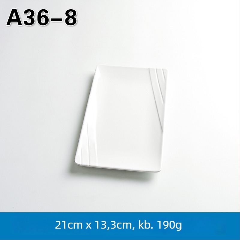 Melamin téglalap alakú tál forró pot és grill számára, kínai stílus, permetezett felület