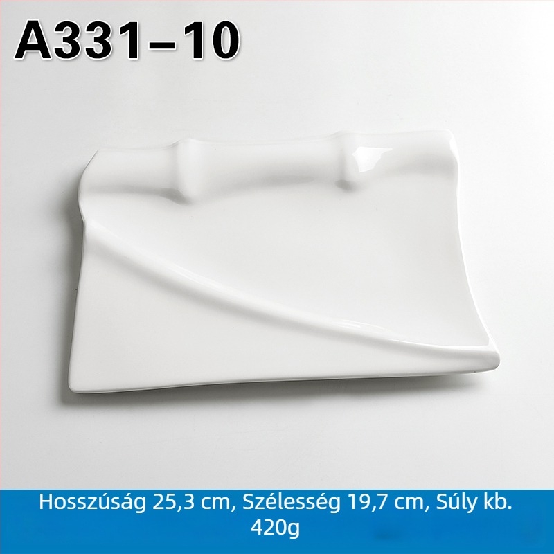 Melamin téglalap alakú tál forró pot és grill számára, kínai stílus, permetezett felület