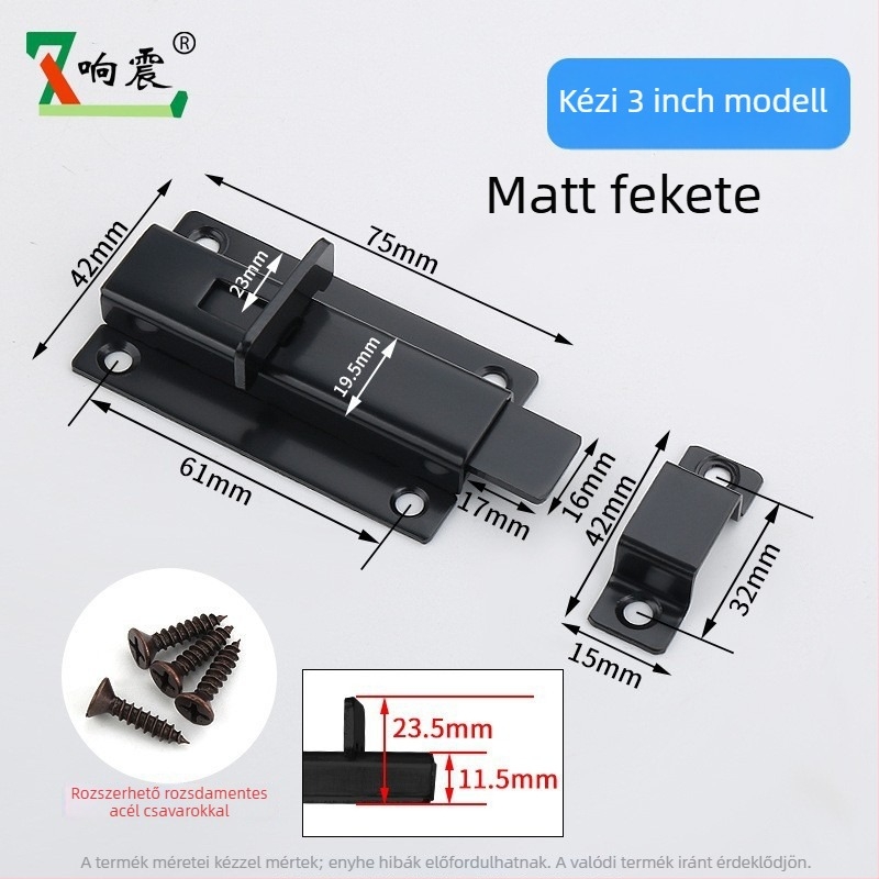 Automata rugós ajtózár Type A, rozsdamentes acél, csiszolt felület, modern minimalista stílus, alkalmas bútorokhoz