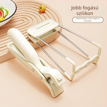 Forróság elleni rozsdamentes acél tálklipsz – csúszásmentes tartó tányérokhoz és párolt ételekhez