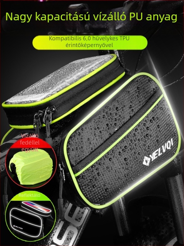 Felsőcső táska kerékpárhoz, vízálló, 5 L kapacitás, modell ylqb001, mountain bike