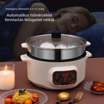 Többfunkciós elektromos főzőedény, kapacitás 2.1–4 L, 2–3 fő részére, belső rész 201 rozsdamentes acél, 1–2 réteg, modell 701