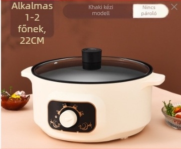 Többfunkciós elektromos főzőedény, kapacitás 2.1–4 L, 2–3 fő részére, belső rész 201 rozsdamentes acél, 1–2 réteg, modell 701