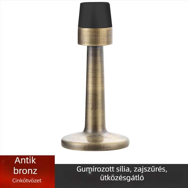 Ajtó felső rész – anti-ütközés, falra szerelt, rozsdamentes acél (304/201) vagy cinkötvözet, felület polírozott/galvanizált, megnövelt magasság, kézi működtetés