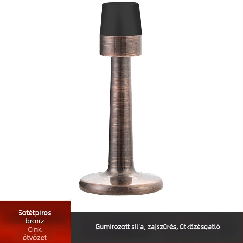 Ajtó felső rész – anti-ütközés, falra szerelt, rozsdamentes acél (304/201) vagy cinkötvözet, felület polírozott/galvanizált, megnövelt magasság, kézi működtetés