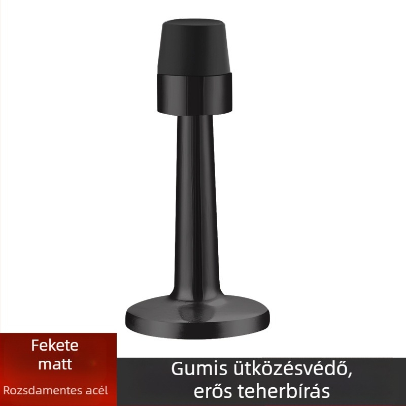 Ajtó felső rész – anti-ütközés, falra szerelt, rozsdamentes acél (304/201) vagy cinkötvözet, felület polírozott/galvanizált, megnövelt magasság, kézi működtetés