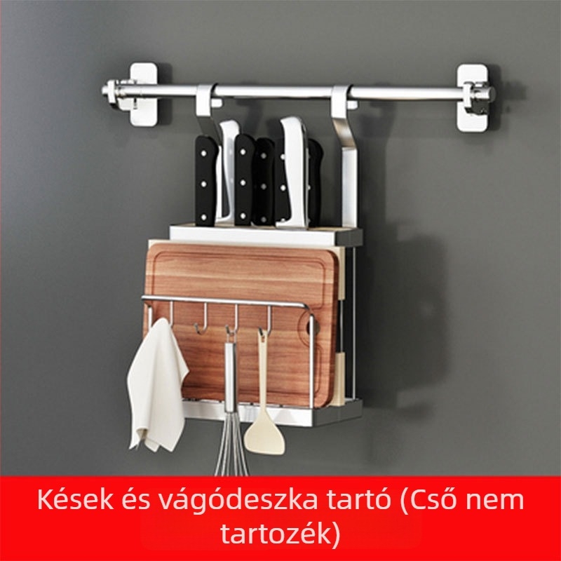 Xinyi jia Skandináv stílusú multifunkcionális konyhai akasztó polc, falra szerelhető, 201 rozsdamentes acél, szárító tálak tartó